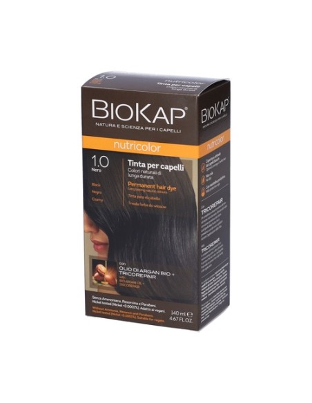 Tinte Nutricolor Negro 1.0 140 ml (Negro) Biokap
