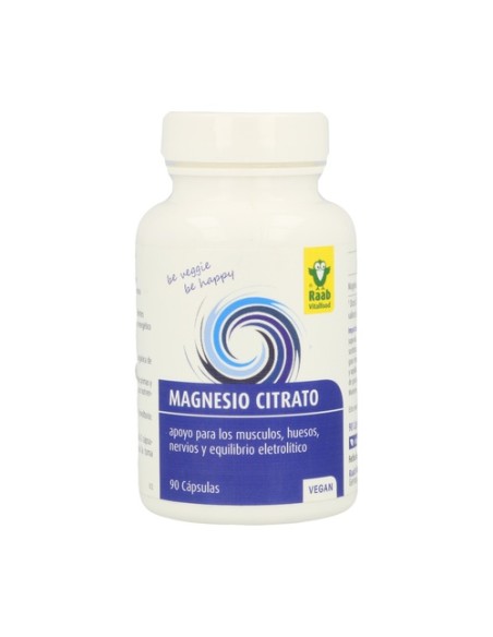Magnesio Citrato 90 cápsulas de 600 mg Raab