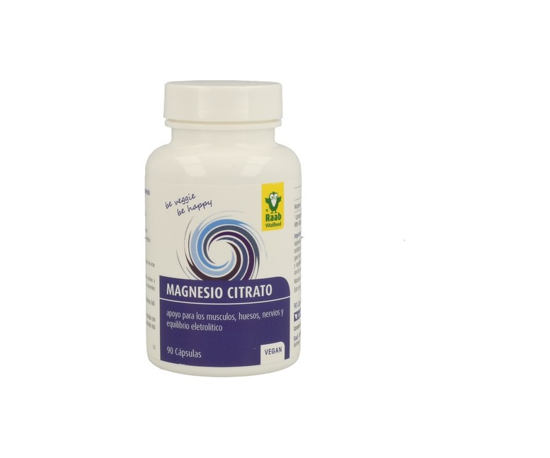 Magnesio Citrato 90 cápsulas de 600 mg Raab