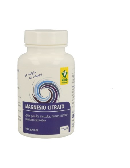 Magnesio Citrato 90 cápsulas de 600 mg Raab