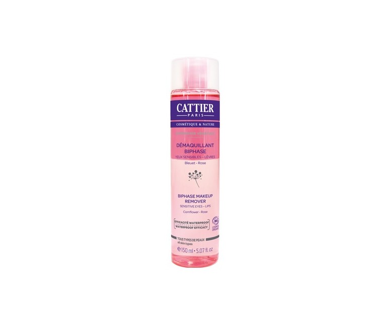 Desmaquillador Bifasico Ojos Sensibles-Labios 150 ml Cattier