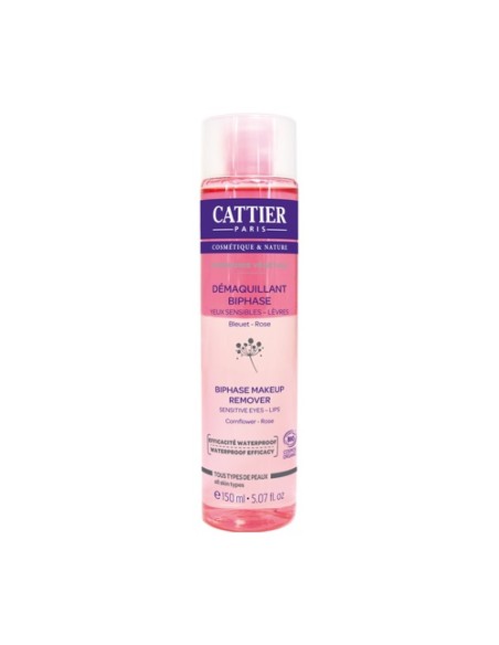 Desmaquillador Bifasico Ojos Sensibles-Labios 150 ml Cattier