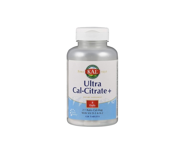Ultra Cal Citrate + K2 120 comprimidos Kal