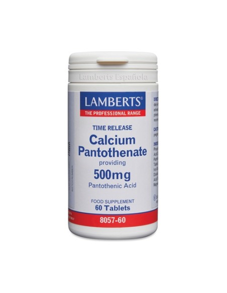 Pantotenato de Calcio 60 tabletas Lamberts