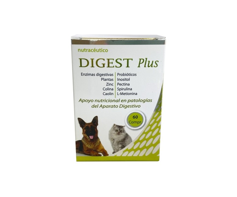 Digest plus enzimas y probióticos perros y gatos 60 comprimidos Cumediet