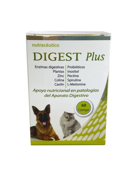 Digest plus enzimas y probióticos perros y gatos 60 comprimidos Cumediet