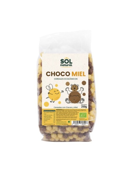 Cereales bolitas de maíz choco-miel 250 g (Chocolate - Miel) Sol Natural