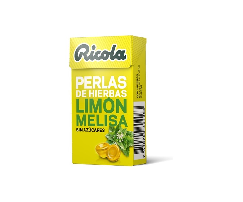 Perlas Ricola de Limón y Melisa sin azúcar 25 g Ricola