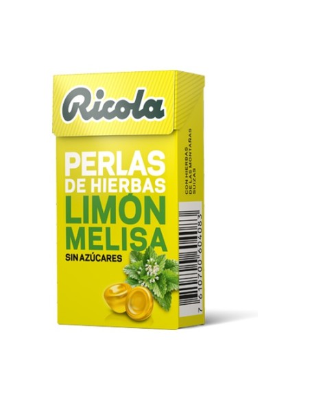Perlas Ricola de Limón y Melisa sin azúcar 25 g Ricola