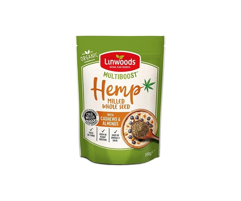 Semillas de cáñamo molidas y frutos secos 200 g Linwoods