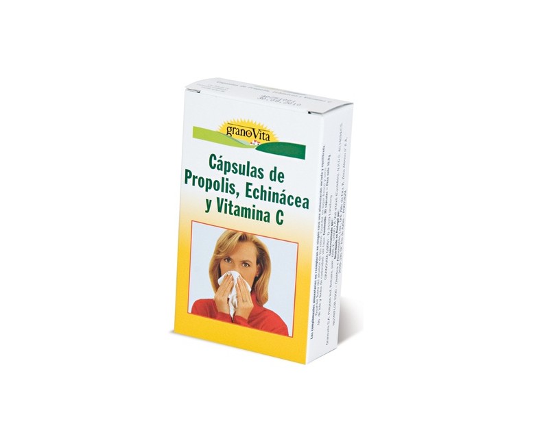 Própolis, Echinacea y Vitamina C 30 cápsulas Granovita