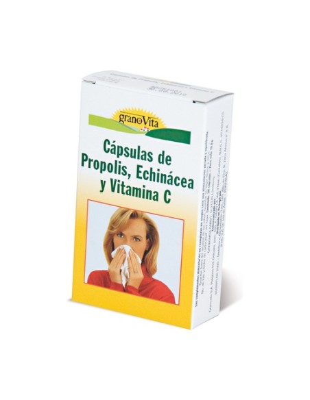 Própolis, Echinacea y Vitamina C 30 cápsulas Granovita