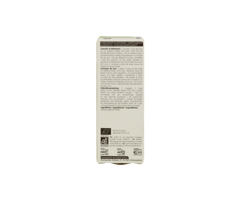 Aceite esencial de Menta Piperita 10 ml Pranarom