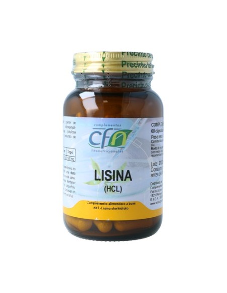 Lisina 60 cápsulas de 500mg Cfn