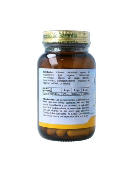 Lisina 60 cápsulas de 500mg Cfn