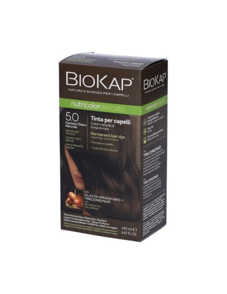 Tinte Nutricolor Delicato Castaño Claro Natural 5.0 140 ml (Castaño claro) Biokap