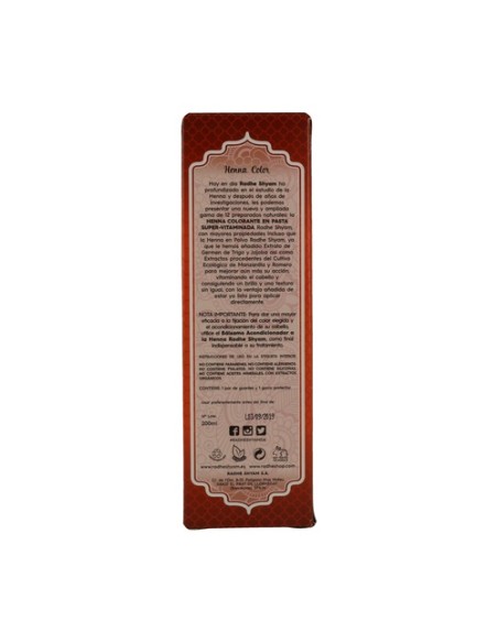 Henna Cobre Natural Pasta 200 ml Radhe Shyam