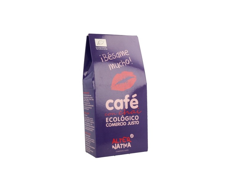 Café Molido con Chai ¡Bésame Mucho! Molido Bio 125 g Alternativa3