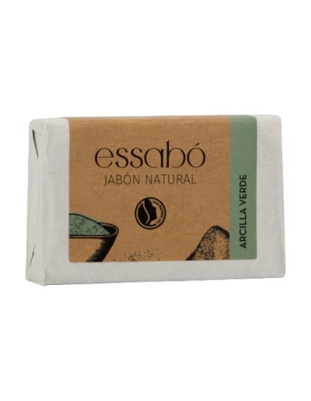 Jabón natural arcilla verde 1 unidad de 100g Essabo