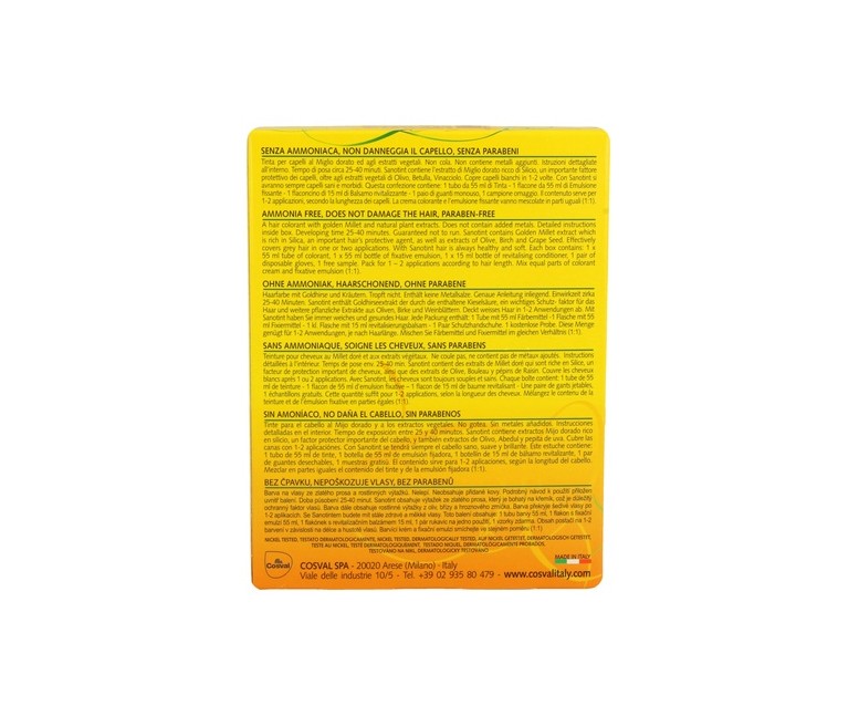 Tinte Sensitive 88 Rubio Claro 125 ml (Rubio) Sanotint