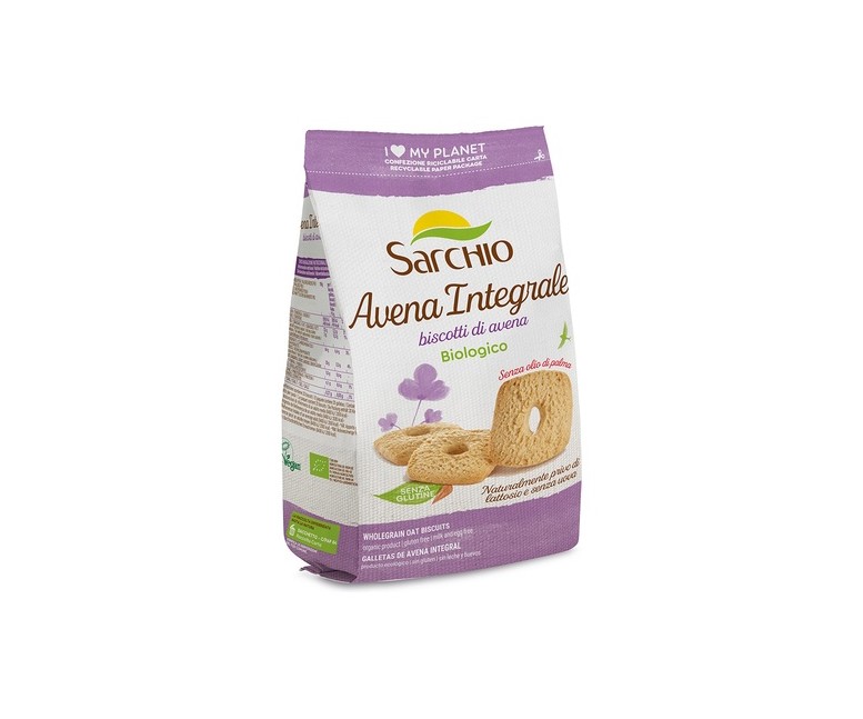 Galletas de avena integral sin gluten 200 g SARCHIO