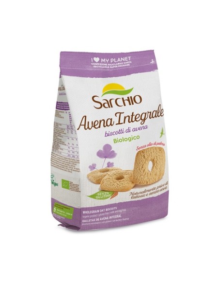 Galletas de avena integral sin gluten 200 g SARCHIO