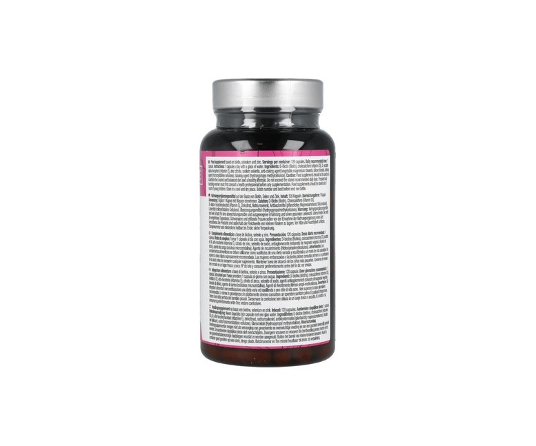 Biotina complex pelo, piel y uñas 10000mcg 120 cápsulas vegetales Nutralie