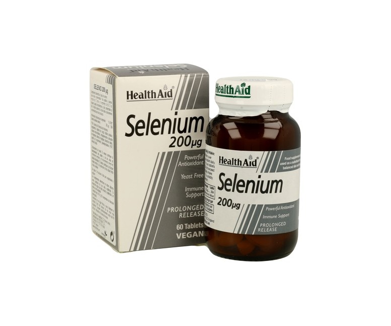 Selenium 200 mcg 60 comprimidos Health Aid