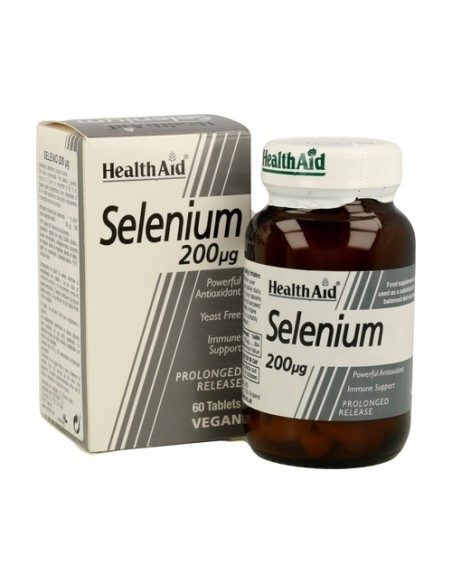 Selenium 200 mcg 60 comprimidos Health Aid