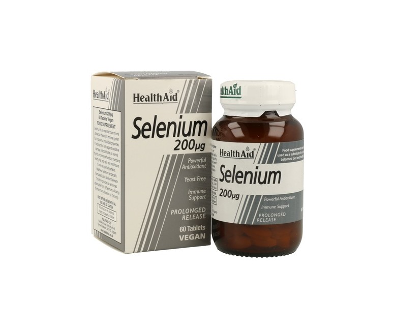 Selenium 200 mcg 60 comprimidos Health Aid