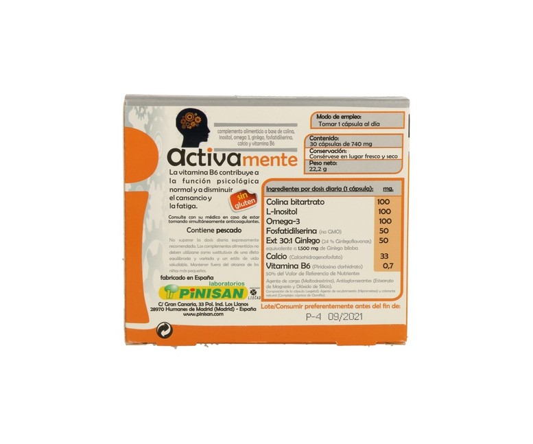 Activamente 30 cápsulas Pinisan