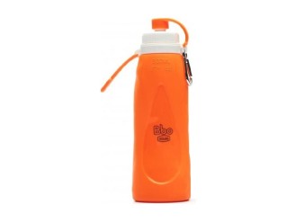 Botella plegable de silicona naranja 500 ml