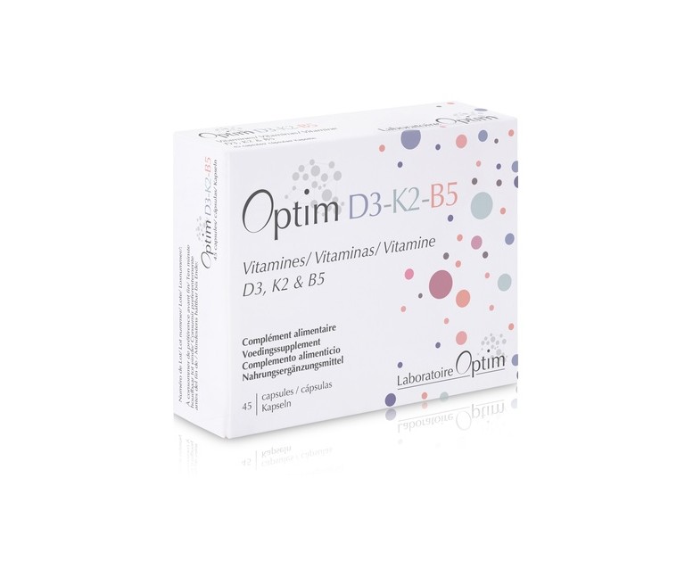 Optim D3-K2-B5 (Vitaminas) - Sistema inmunitario 45 cápsulas Optim Laboratoire