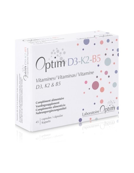 Optim D3-K2-B5 (Vitaminas) - Sistema inmunitario 45 cápsulas Optim Laboratoire