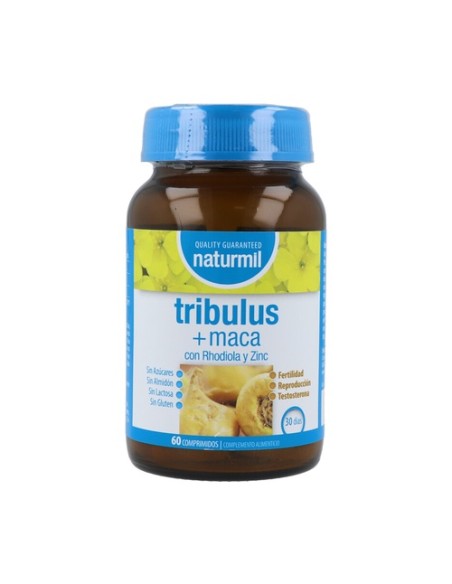 Tribulus + Maca con Rhodiola y Zinc 60 comprimidos Naturmil
