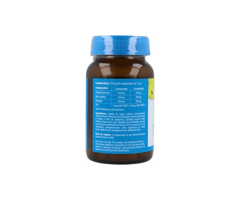Tribulus + Maca con Rhodiola y Zinc 60 comprimidos Naturmil
