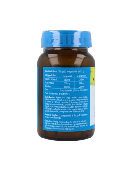 Tribulus + Maca con Rhodiola y Zinc 60 comprimidos Naturmil