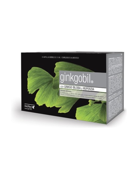 Ginkgobil con Ginkgo Biloba 20 ampollas de 15 ml Dietmed