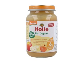 Tarrito de Manzana, Plátano y Albaricoque Bio 6m+
