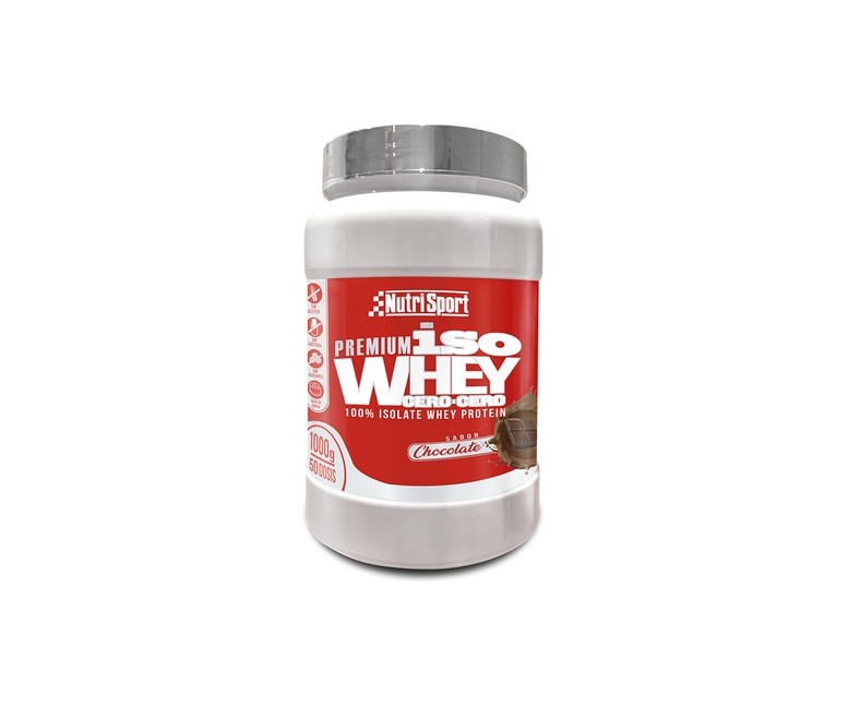Iso Whey Cero Cero (Sabor Chocolate) 1 kg (Chocolate) Nutrisport