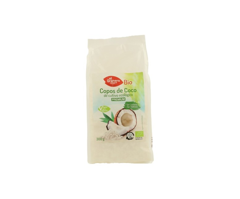 Copos de Coco Bio 300 g El Granero Integral