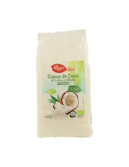 Copos de Coco Bio 300 g El Granero Integral