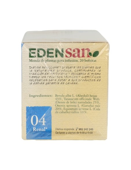 Edensan 04 Renal 20 bolsitas infusoras Dietisa