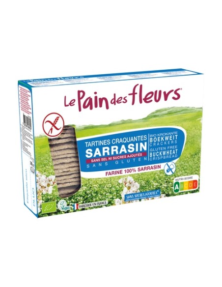Tostadas Crujientes de sarraceno Sin Sal Bio Sin Gluten 300 g Le Pain des Fleurs