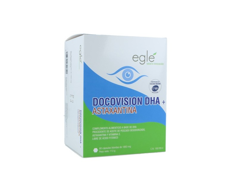 Docovision DHA Astaxantina 60 cápsulas Egle
