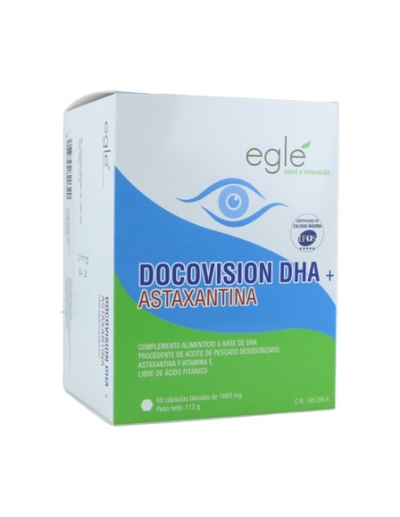 Docovision DHA Astaxantina 60 cápsulas Egle
