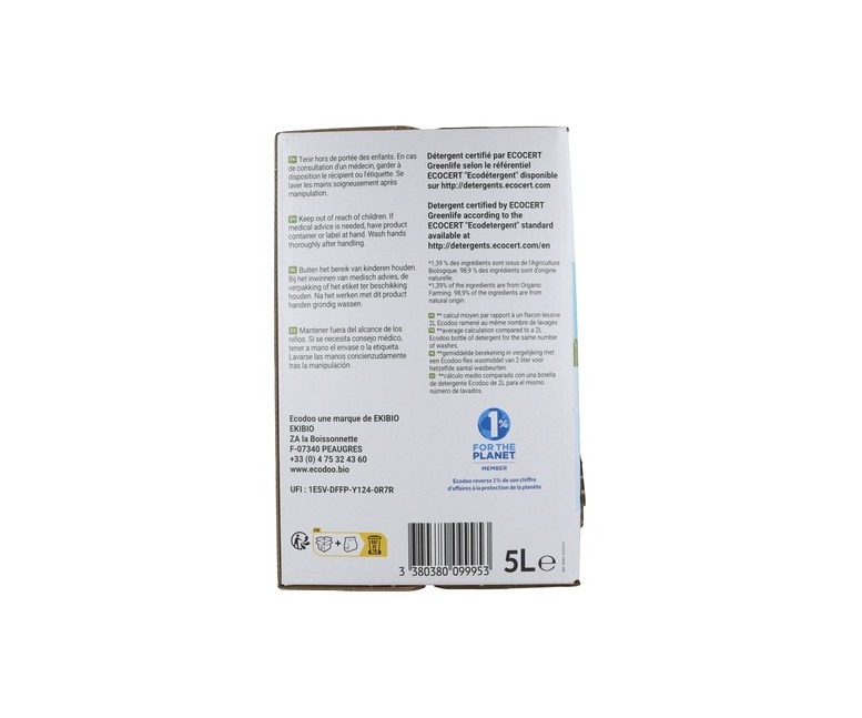 Detergente líquido marsella 5 L Ecodoo