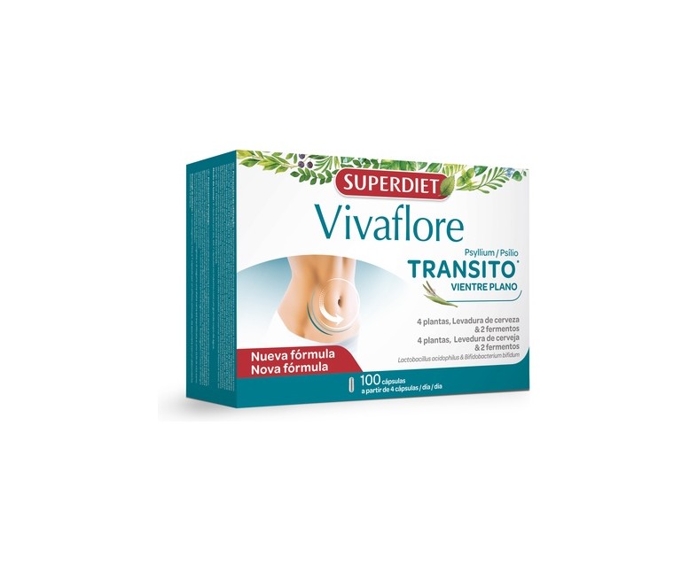 Vivaflore tránsito y bienestar 100 comprimidos de 400mg Superdiet