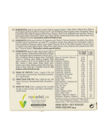 Vitalmas Multi 30 cápsulas Nova Diet