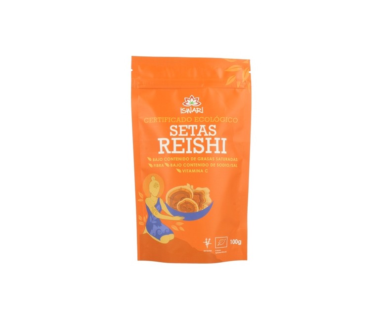 Setas Reishi en Polvo Bio 100 g de polvo Iswari